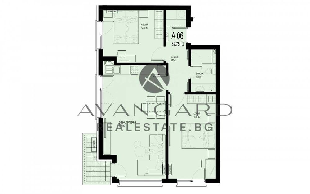 оф.24766 Тристаен в луксозна сграда/ Смирненски