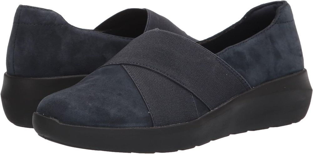 Clarks, Kayleigh Slip. Кожаные/замшевые лоферы из США. Раз 38