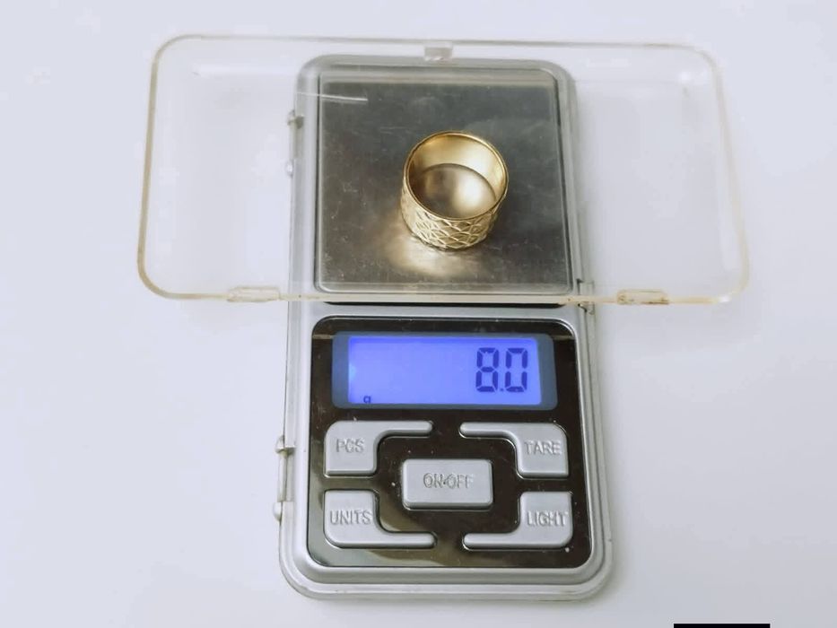 Inel "Big Reflection" din argint de 925, placat cu aur de 18k, JK