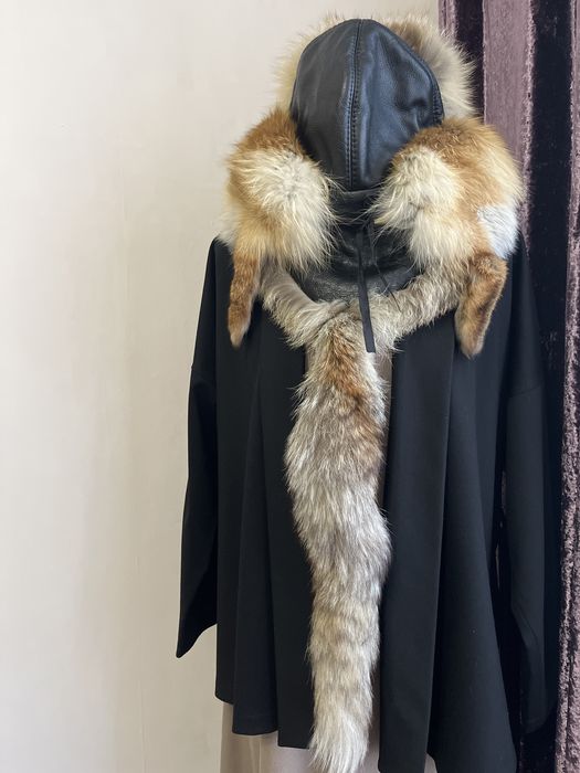 Малахай борык из лисы почти новый