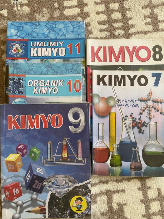 Kimyo kitoblar 7,8,9,10,11 sinf