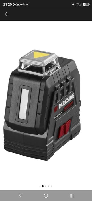 Laser verde PARKSIDE PERFORMANCE 4V HG08301  360  grade PKLLP B3 Nivela