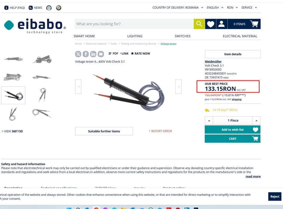 Tester de tensiune Steinel