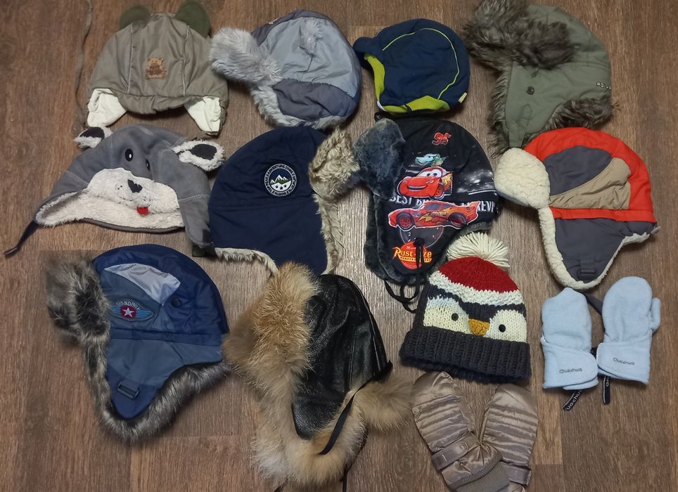 Продам шапочки на мальчикаот 1 года до 7