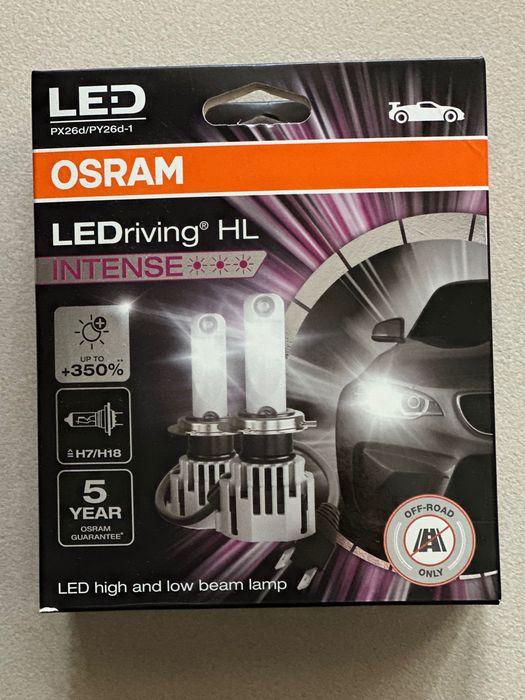LED крушки Osram LEDriving HL INTENSE, H7