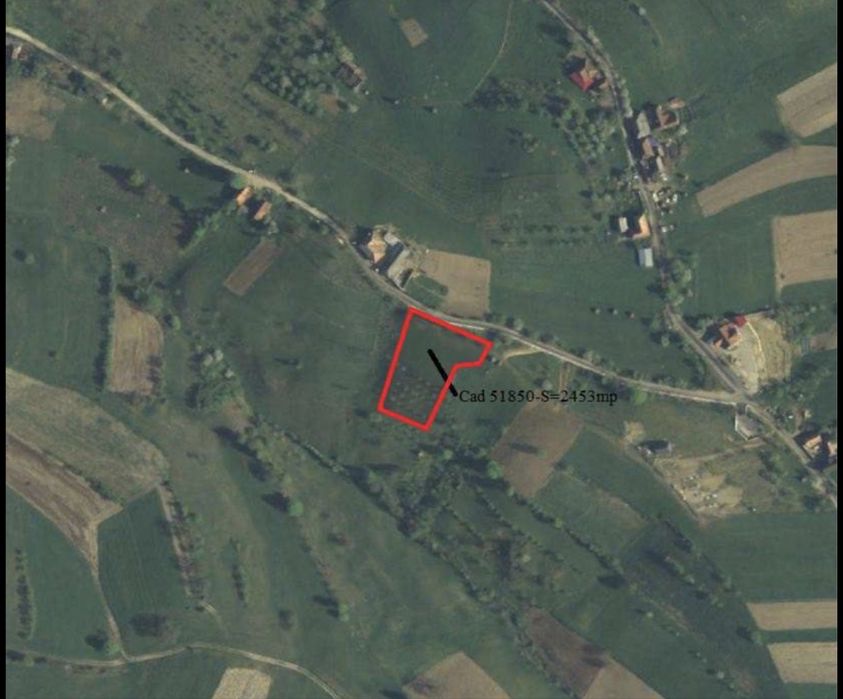 Vând teren intravilan construibil cu panoramă deosebită - 2453 mp Roșia