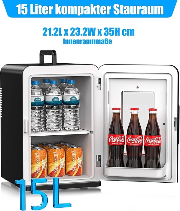 Mini frigider portabil 15 L, rece si cald