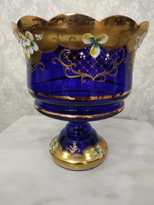 Ваза для фруктов Богемия ,Чехия.