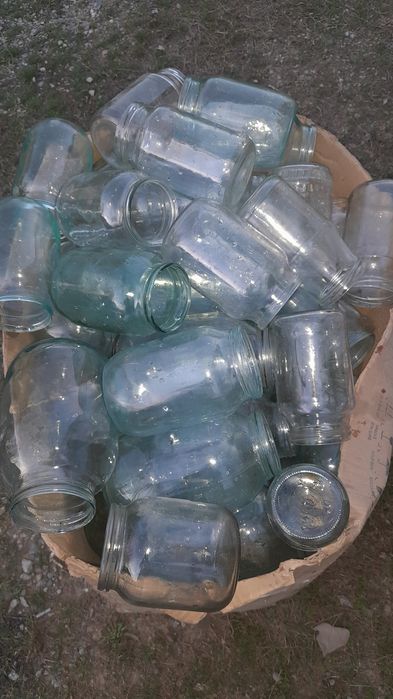 Шыны банкалар. Әртүрлі көлемде. Банки стеклянные. Разного литража.