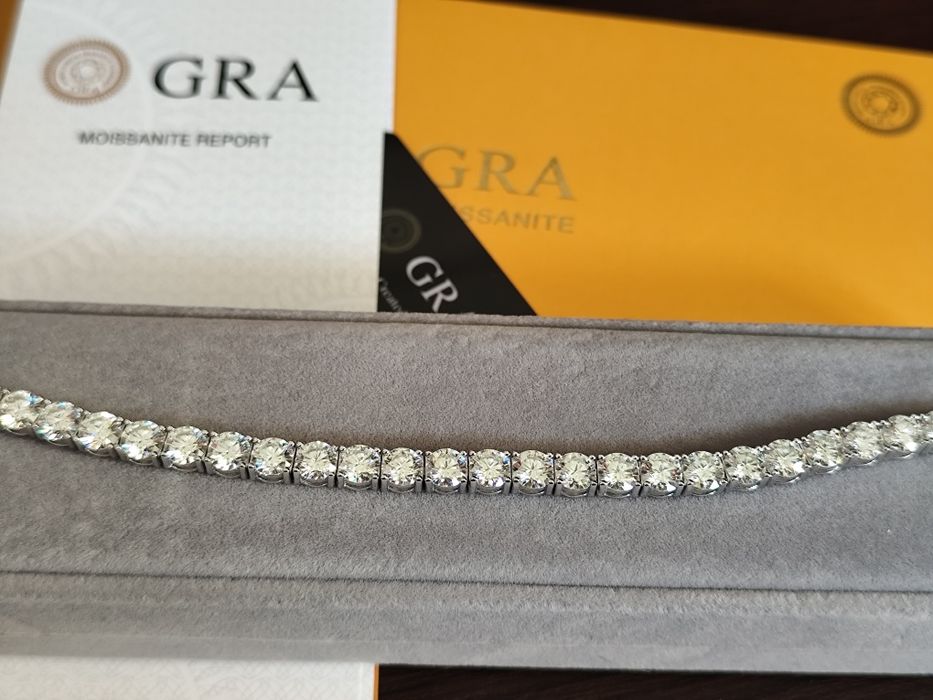 Brățară moissanite diamante 26 carate pietre 1 carat