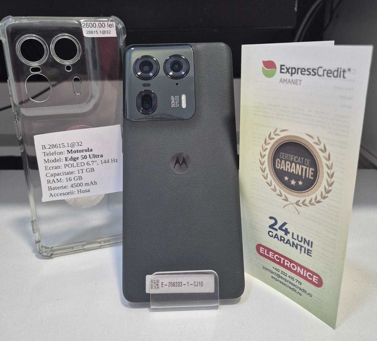 Telefon Motorola Edge 50 Ultra (AG32 B.28615) Garantie 2 Ani!