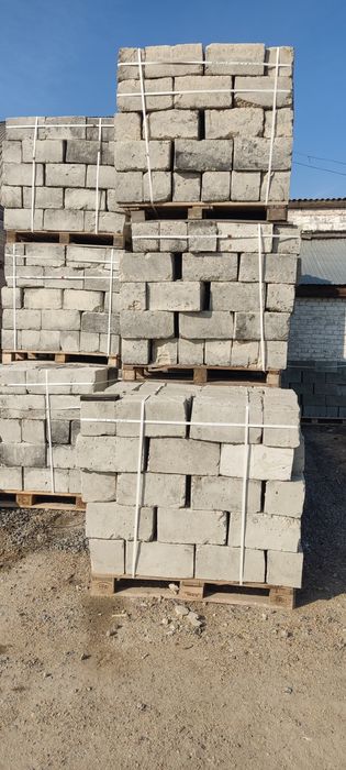 Кирпич шлакоблок размер 20*20*40 для хозпостроек