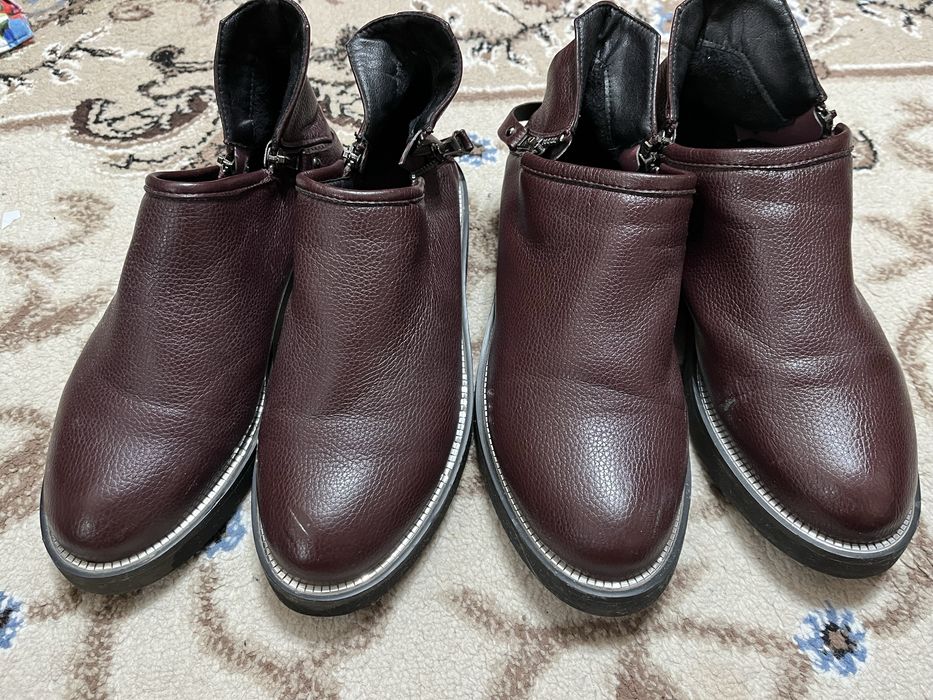 Женая обувь. Бордовые полубатинки.  Осень весна.