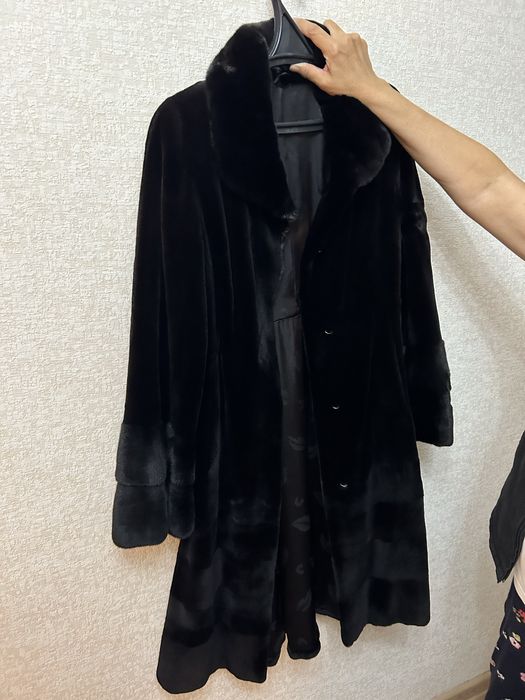 Норковая шуба. Стриженая.