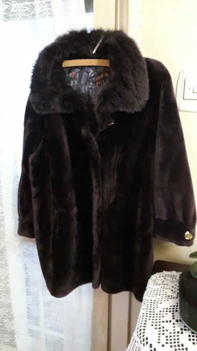 Haina NOUA blana naturala mas.48-50 XXL medie MOV merinos molton