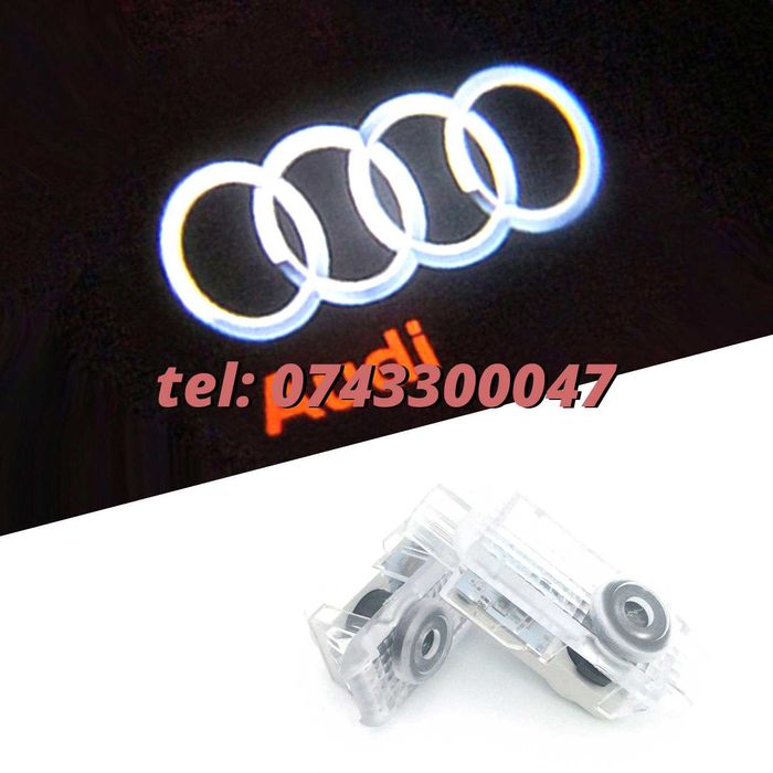 Lampi Proiectoare Led Cu Logo Audi A Q portiere set