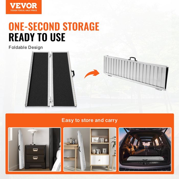 Rampa Pliabila Aluminiu Capacitate 362.9 kg 1219 mm