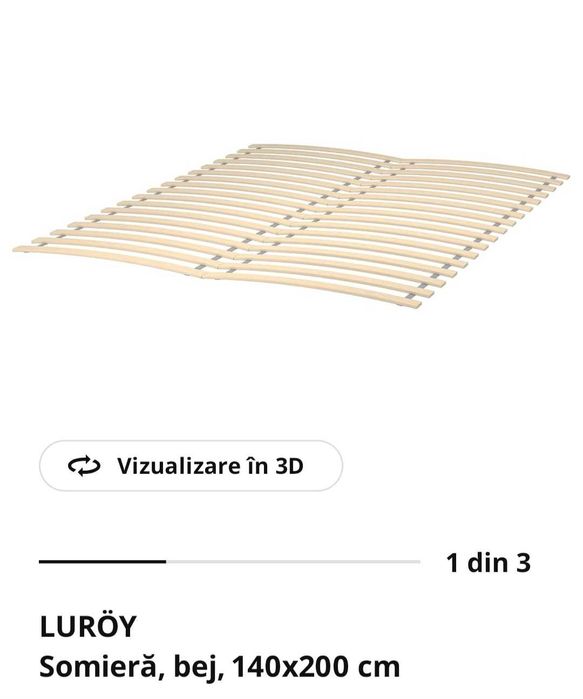 2 Somiere Luroy Ikea pt pat 140cm