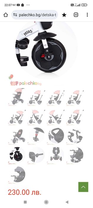 Триколка Чиполино Пегас