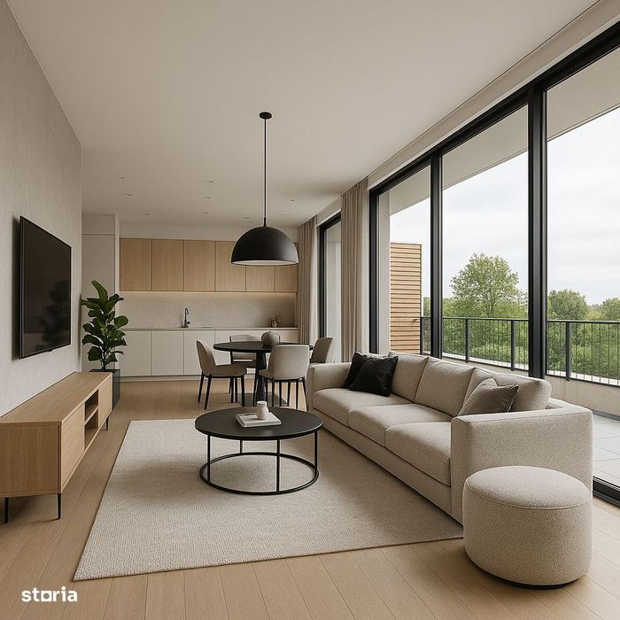 Studio de vânzare 58mp pe malul lacului Străulești | Bucureștii Noi