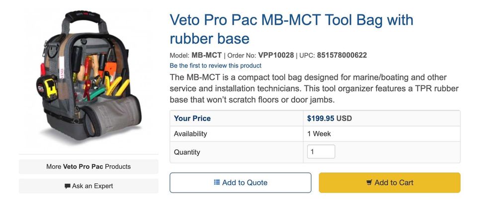 Сумка для инструментов MB MCT