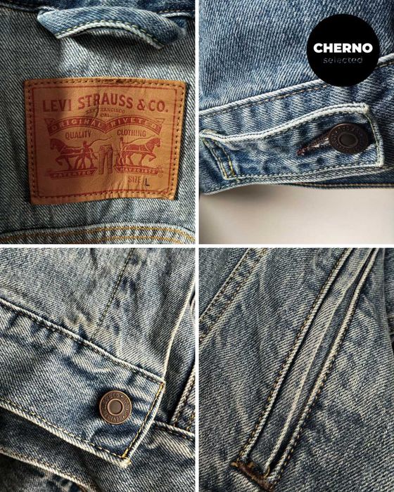 Мъжко синьо дънково яке LEVI’S Trucker Denim Jacket – размер L