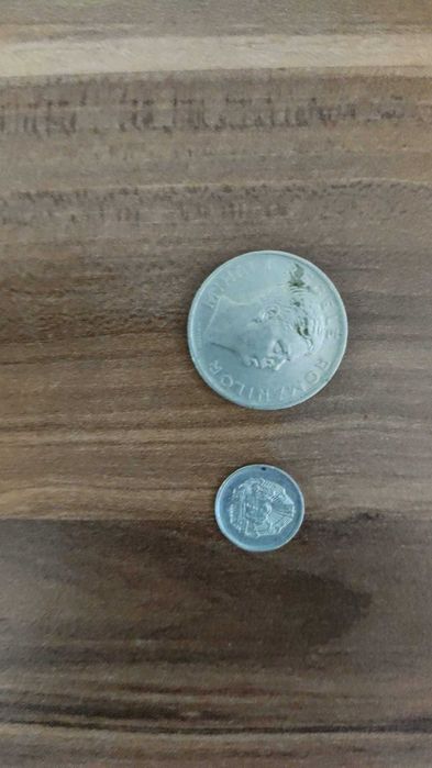 Monede vechi 100lei -1943  si 5 bani -1966