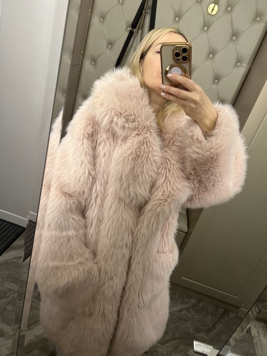 Шубка из эко меха очень теплая