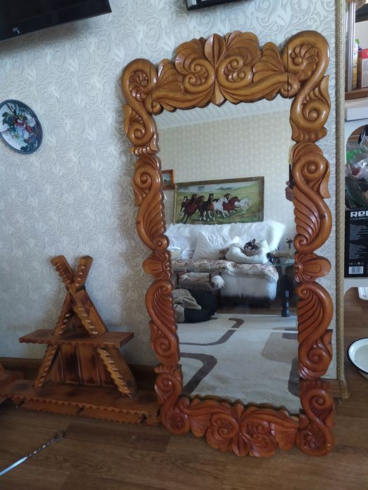 Зеркало и вешалка винтаж