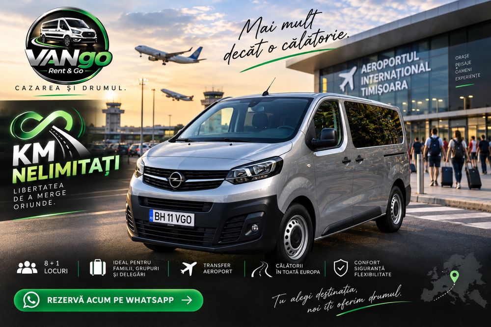 Inchiriere microbuz 8+1 Oradea KM NELIMITAȚI Garanție doar 200 € | VANgo