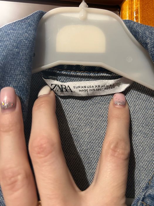 Дънкова рокля с дълъг ръкав. XS