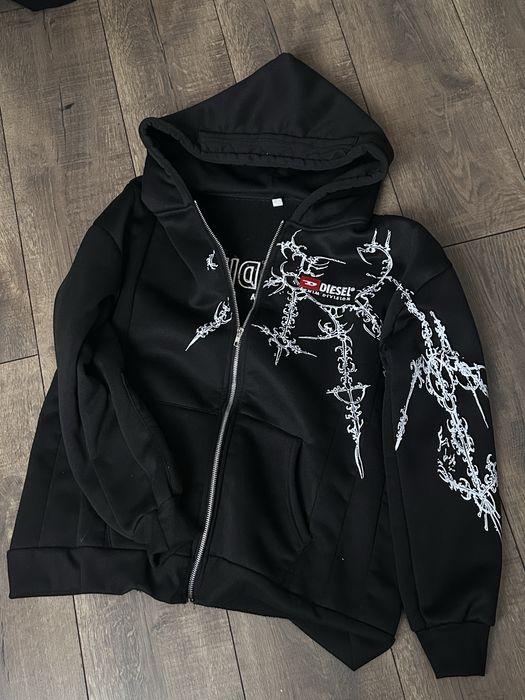 зип-худи diesel custom archive 00s
