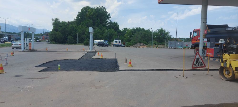 Асфальтирование, Ямочный ремонт, Асфальт