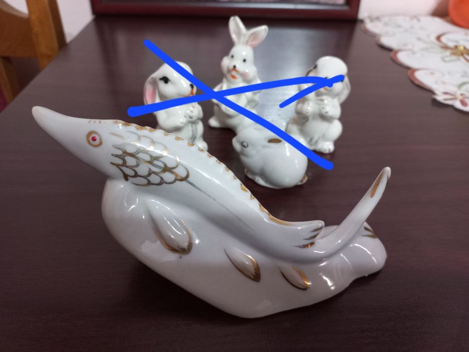 СССР фарфоровые "Щука" и "Зайцы-кролики".