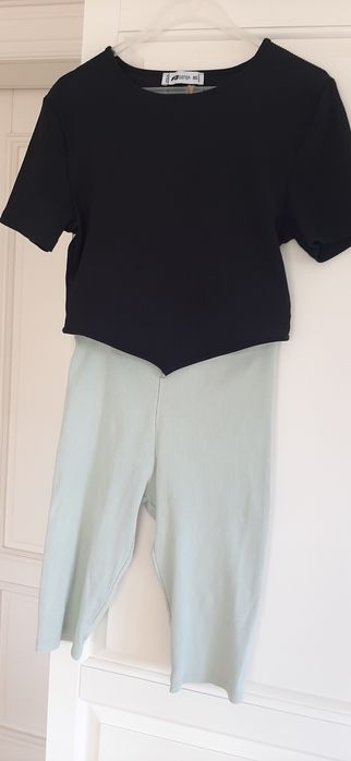 Set pentru fete, colanti scurti ZARA si tricou NewYorker/13ani