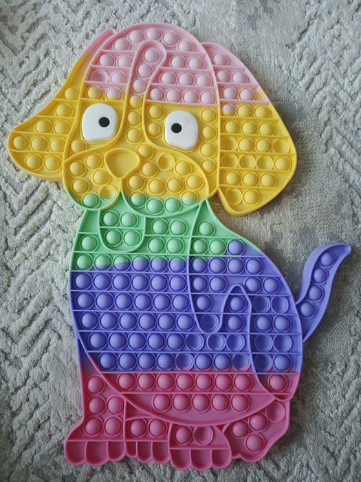 Большой Pop It в форме собаки