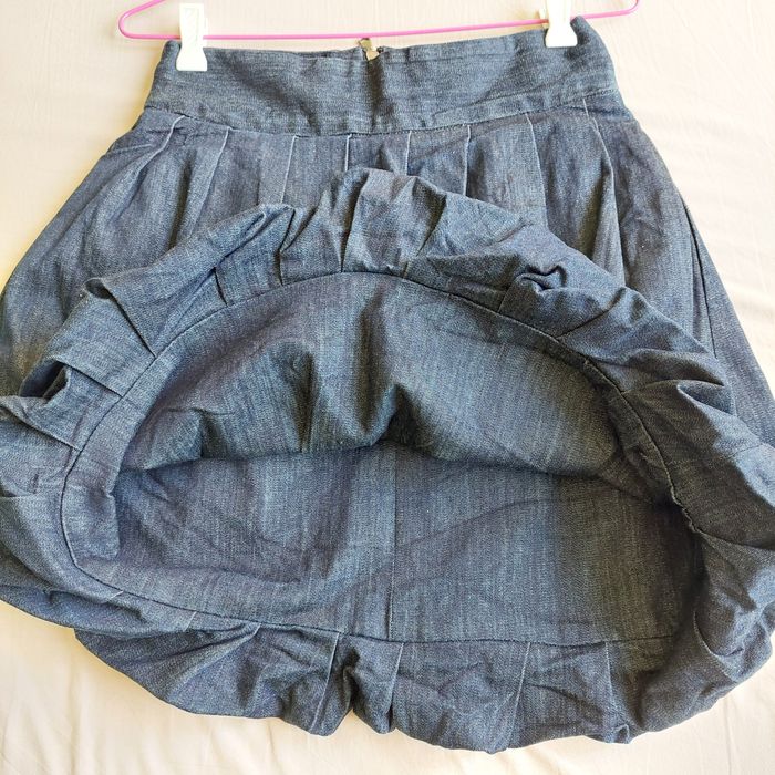 Къса дънкова пола, тип балон, р-р М