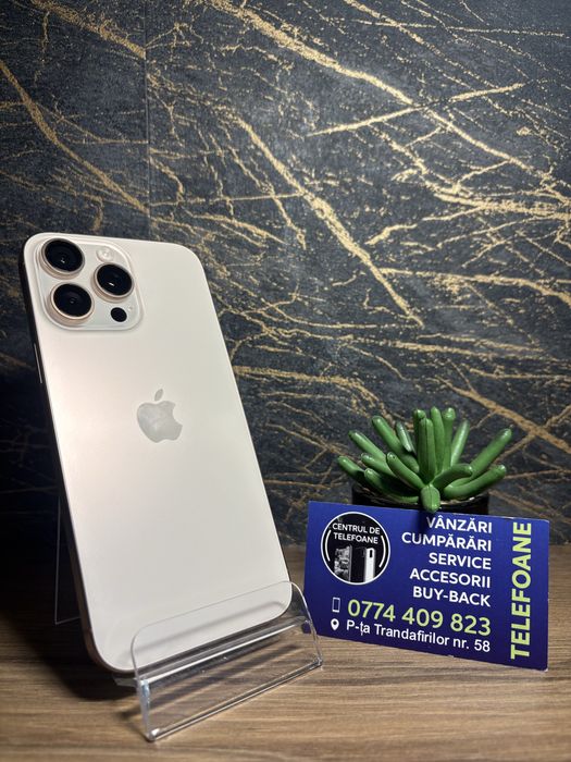 Iphone 16 Pro Max/256 GB/Garantie 2Ani Centrul de Telefoane/Rate