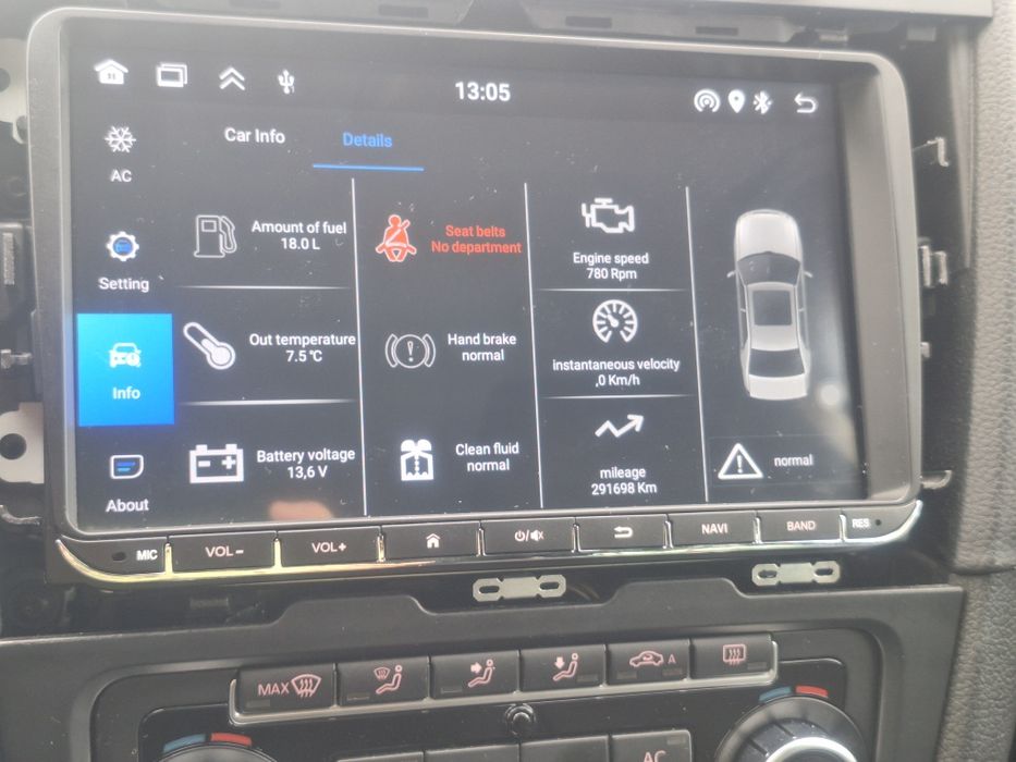 Navigație android vw skoda seat