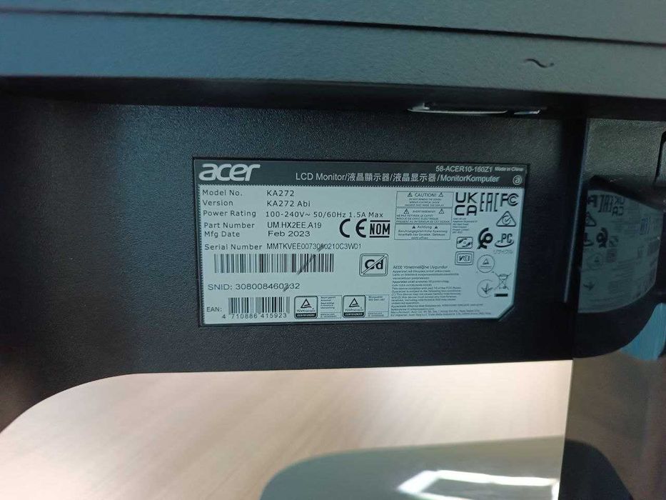 Монитор 27" Acer KA272Abi, Black - две штуки