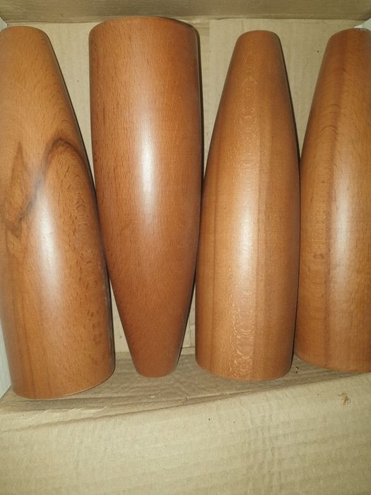 10ron bucata, picioare pentru pat, masuta, H23 cm, diametro 7 cm