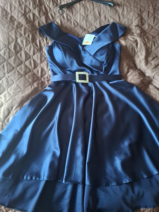 Официална синя рокля,размер 42