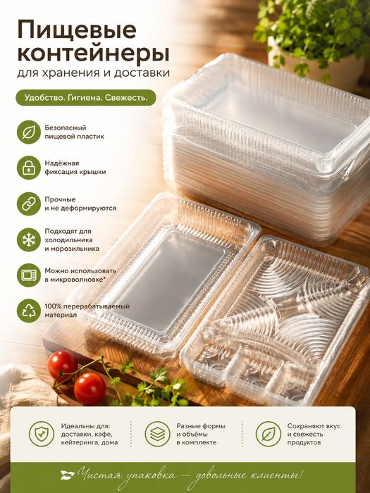 Пластиковые контейнеры для еды