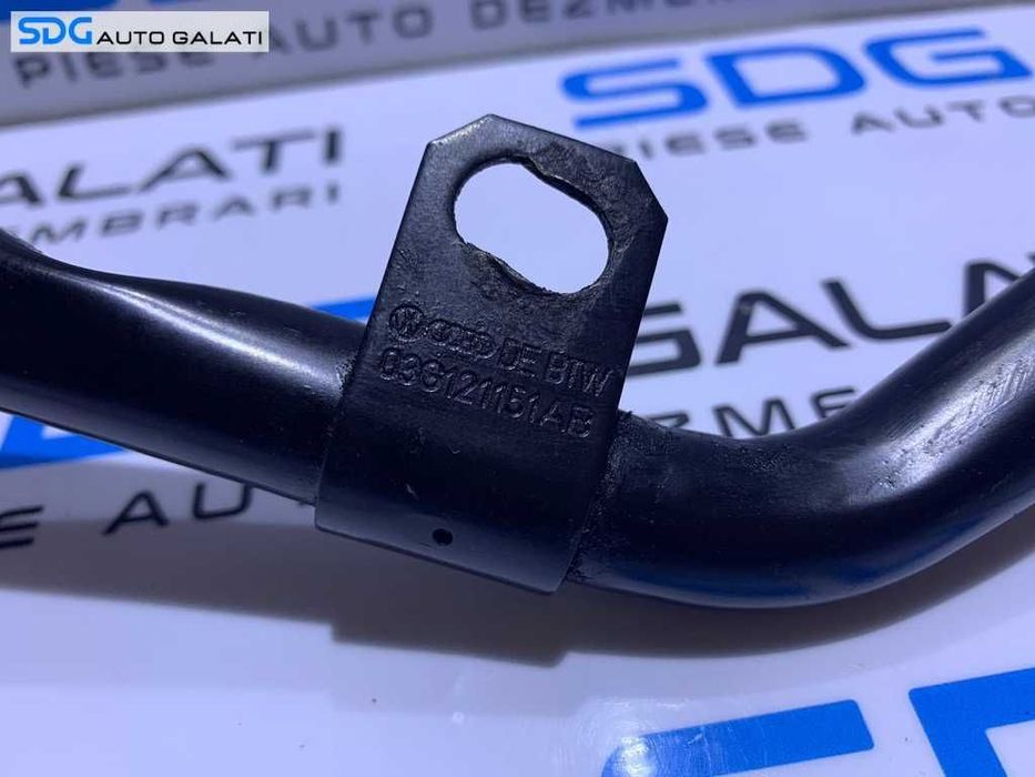 Teava Conducta Apa Lichid Racire Motor Antigel Skoda Octavia 2 1.9 TDI BJB BKC BXE 2004 - 2013 Cod 03G121151AB [D0533]