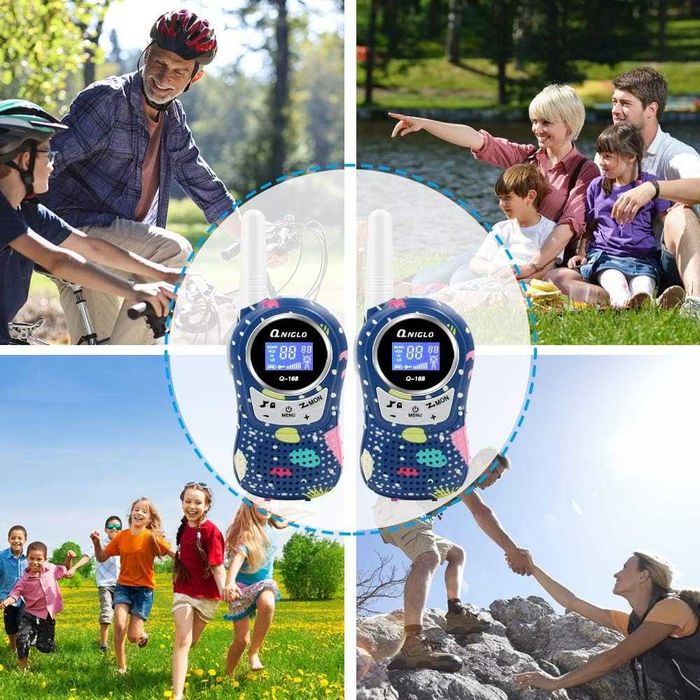 Комплект 3 бр. уоки-токи радиостанции (с дисплей) – различни дизайни