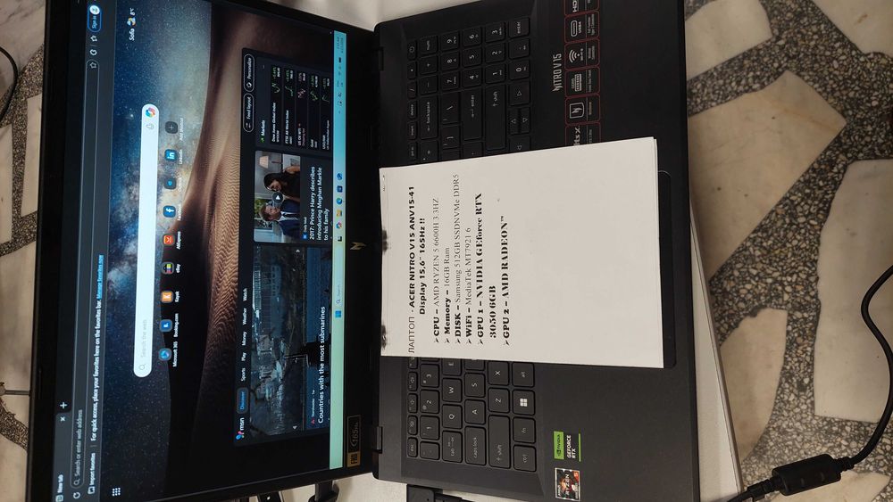 ACER NITRO V5 anv 15-41 gaming