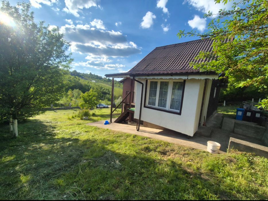 Casă din lemn, teren 1000mp, Sărata Dobreni, aproape de Piatra-Neamț