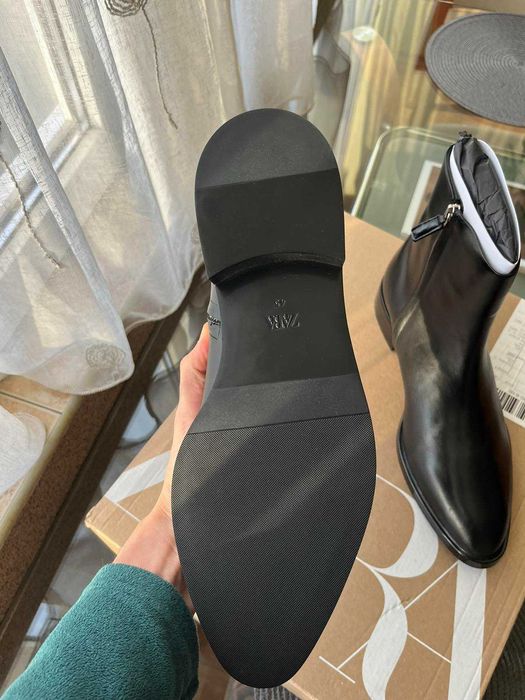 Кожени боти Zara 45 номер