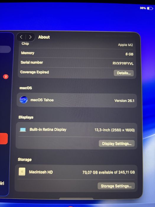 Macbook M2 Pro Chip! Почти чисто нов! Безупречен!