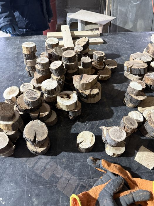 Спилы деревянные продам в упаковке